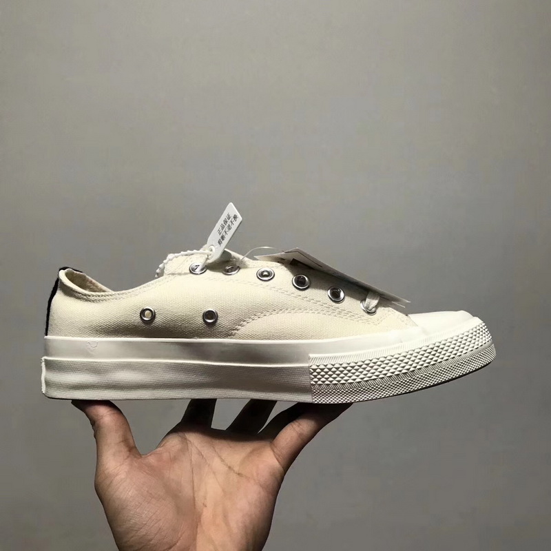 Authentic PLAY X Converse White Low-Top